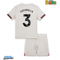 Chelsea Marc Cucurella #3 Bortedraktsett Barn 2025-26 Kortermet (+ Korte bukser)